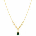 Emerald Drop Elegance Chain