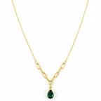 Emerald Drop Elegance Chain