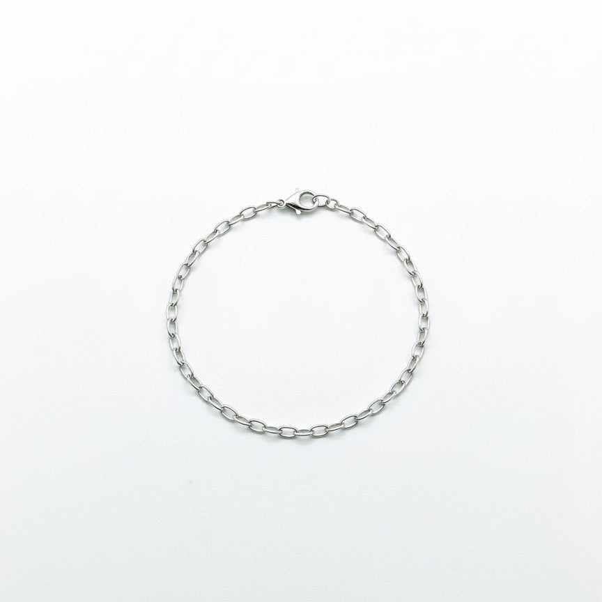 Minimal Silver Link Bracelet