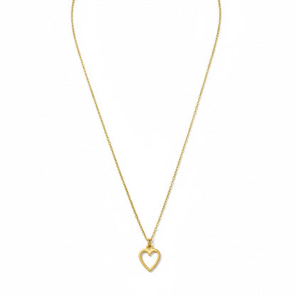 Minimal Open Heart Gold Necklace