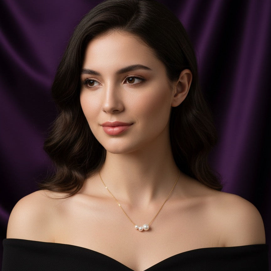 Triple Pearl Grace Chain