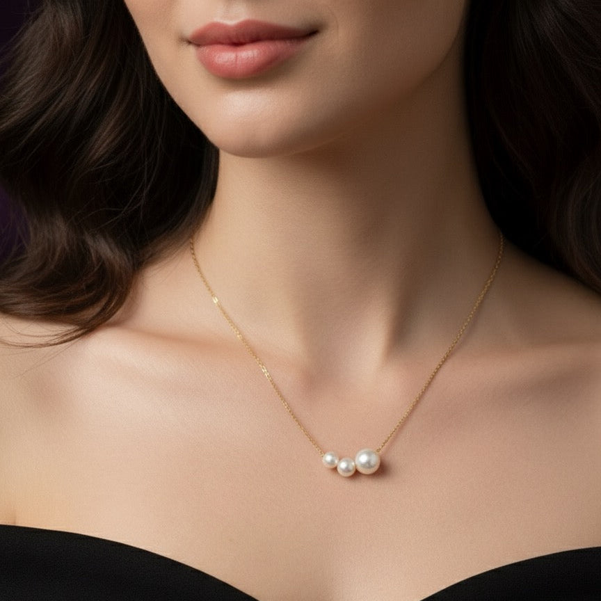 Triple Pearl Grace Chain