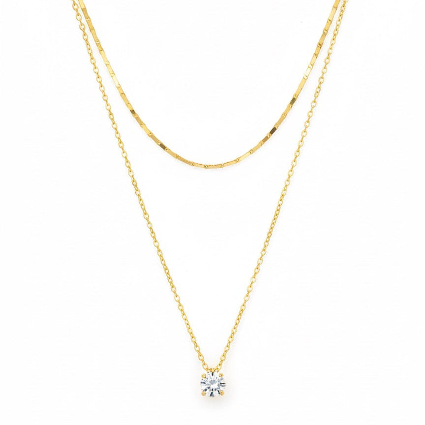 Layered Solitaire Elegance Chain