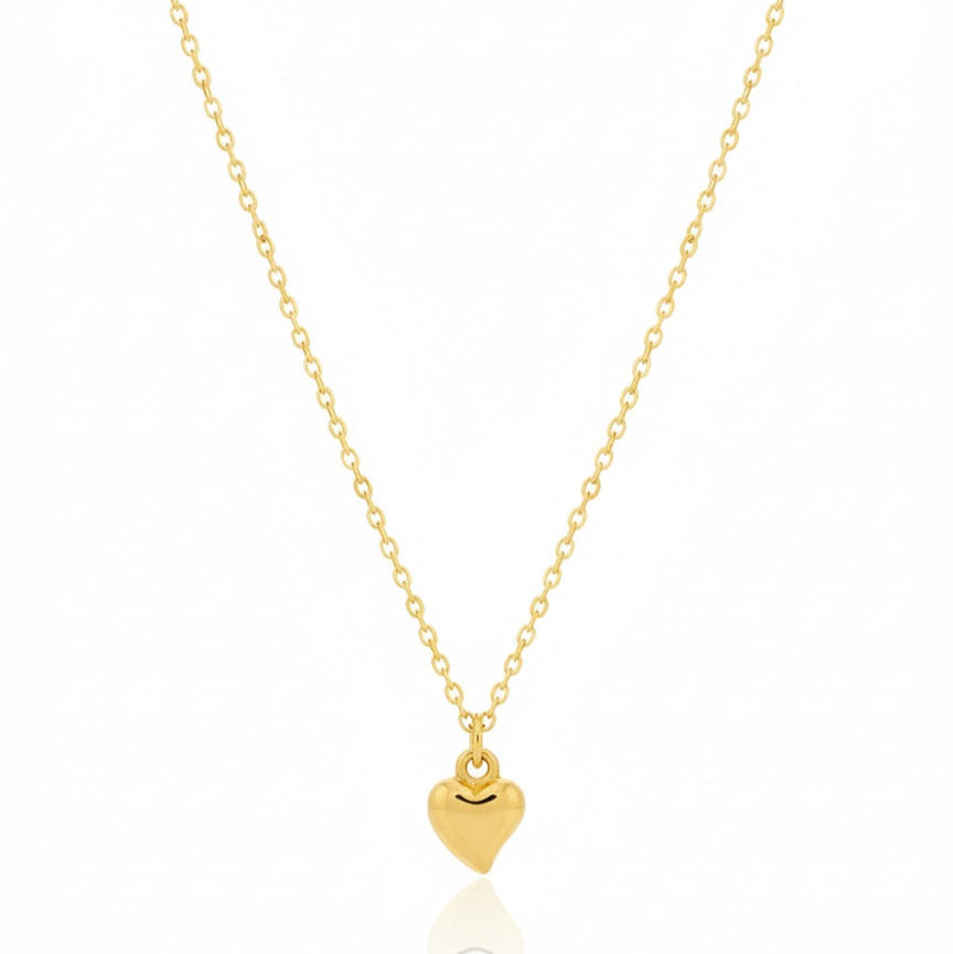 Classic Petite Gold Heart Pendant Necklace