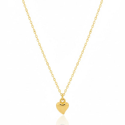 Classic Petite Gold Heart Pendant Necklace