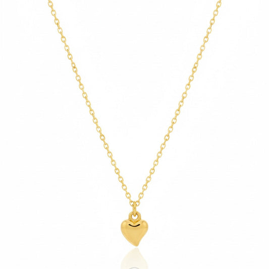 Classic Petite Gold Heart Pendant Necklace