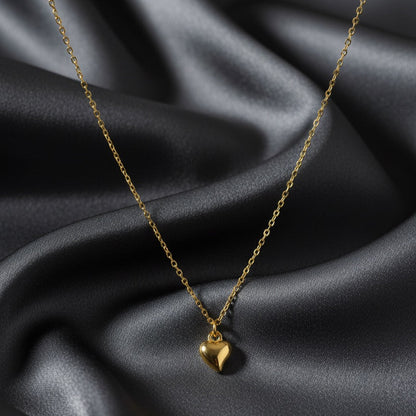 Classic Petite Gold Heart Pendant Necklace