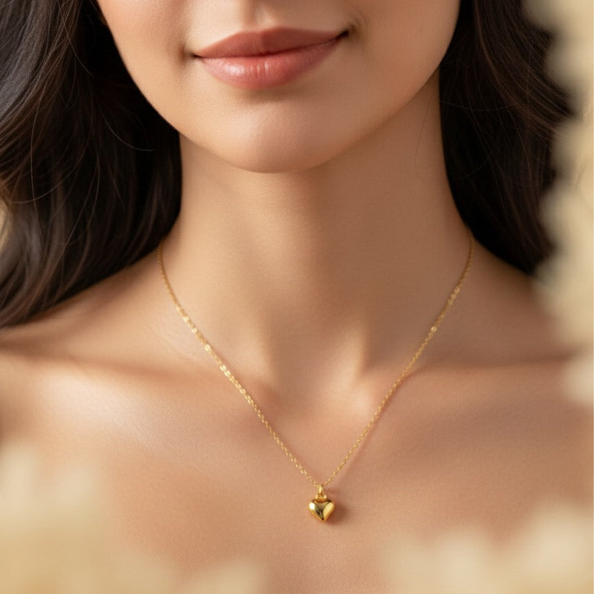 Petite Golden Heart Chain