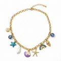 Ocean Charm Statement Necklace