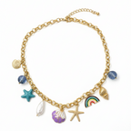 Ocean Charm Statement Necklace