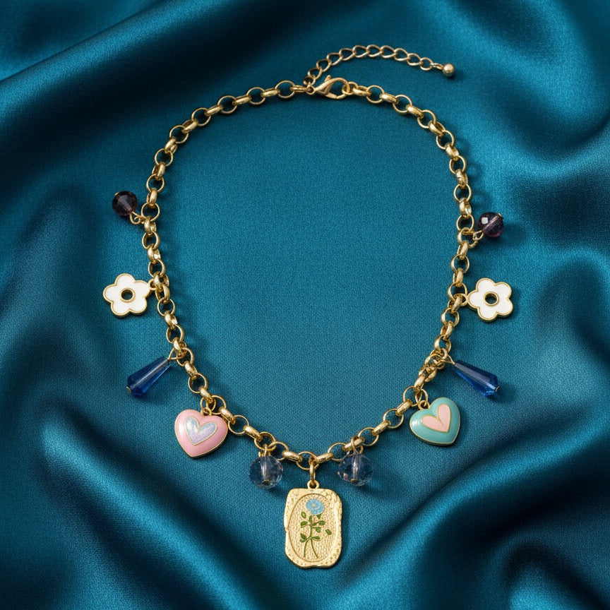 Enchanted Charm Statement Necklace