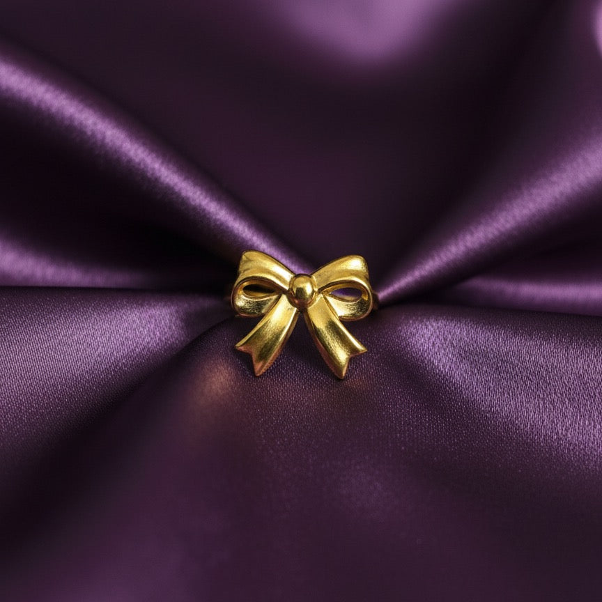 Golden Bow Adjustable Ring