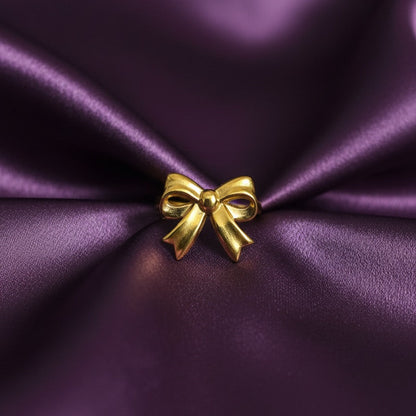 Golden Bow Adjustable Ring