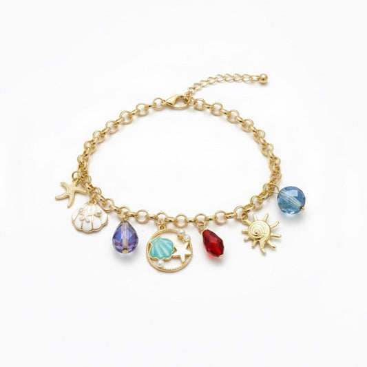 Golden Sea Treasure Charm Bracelet