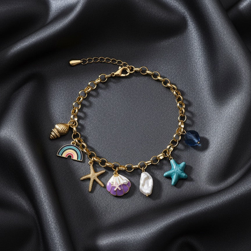 Coastal Charm Gold Bracelet