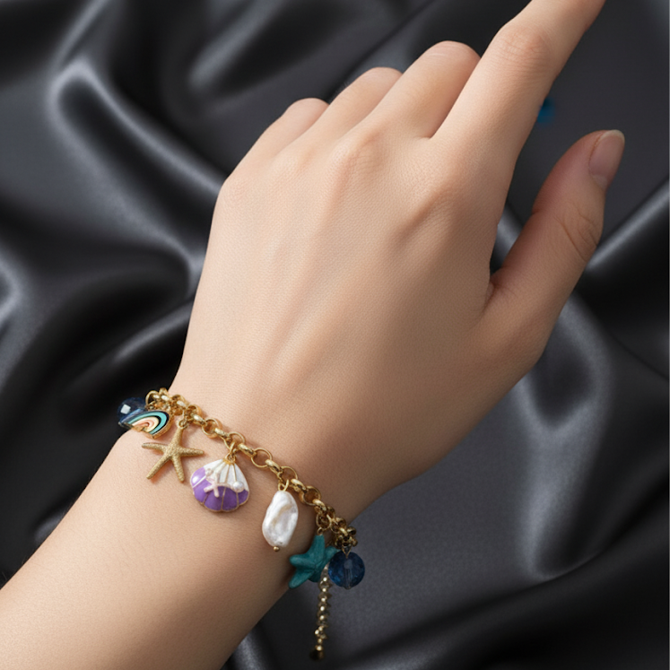 Coastal Charm Gold Bracelet