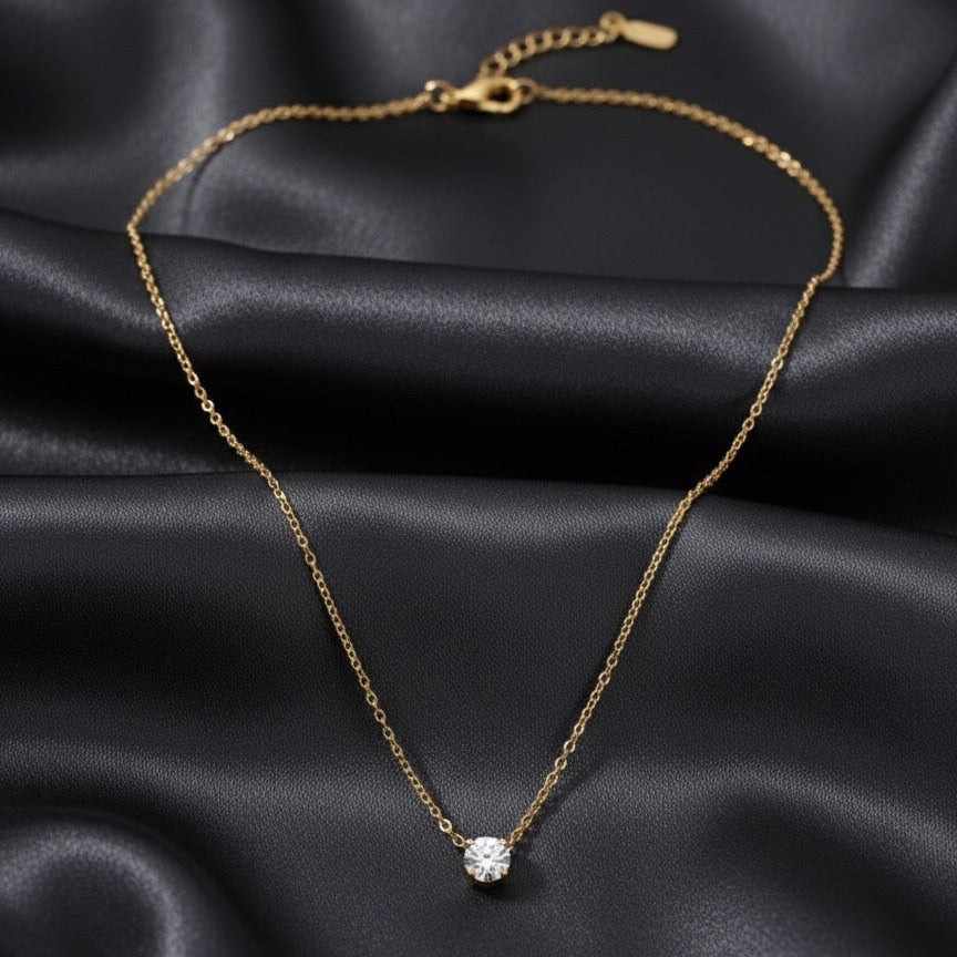 Timeless Solitaire Gold Chain