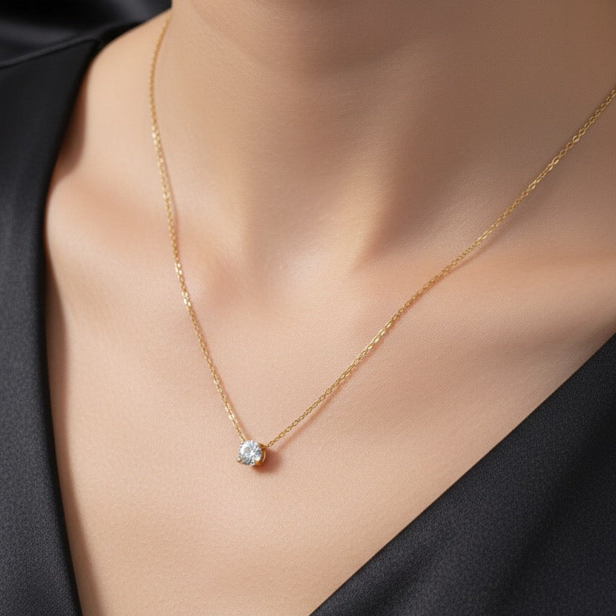 Timeless Solitaire Gold Chain