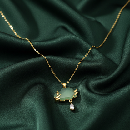 Golden Cloudburst Charm Necklace