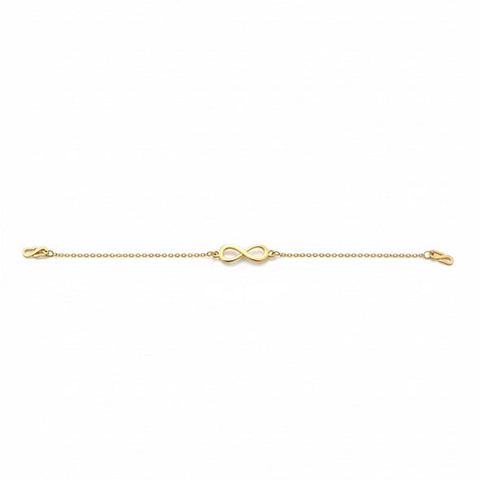 Golden Infinity Charm Bracelet