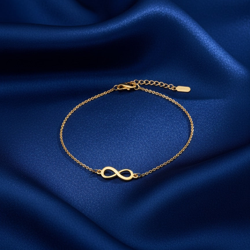 Golden Infinity Charm Bracelet