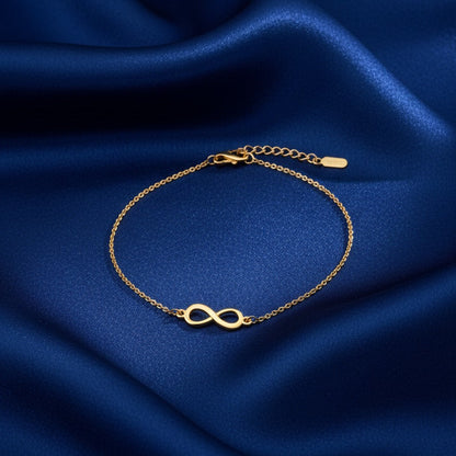 Golden Infinity Charm Bracelet