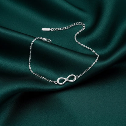 Silver Infinity Charm Bracelet