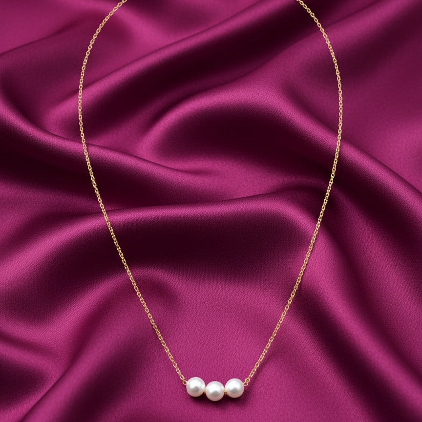 Classic Triple Pearl Necklace