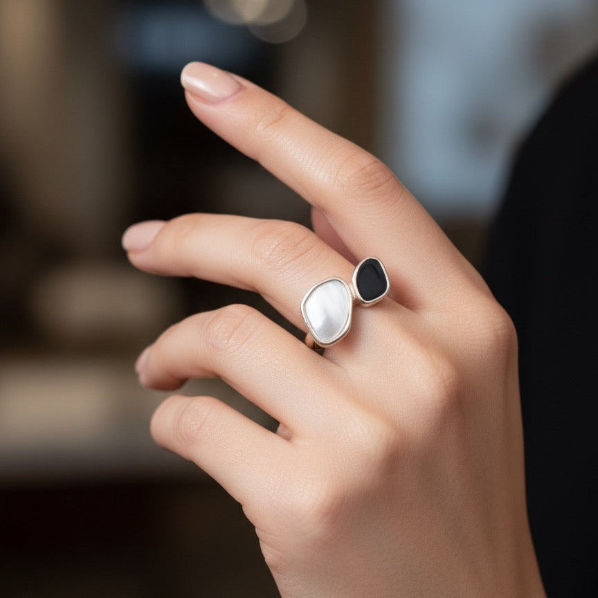 Dual Stone Elegance Ring