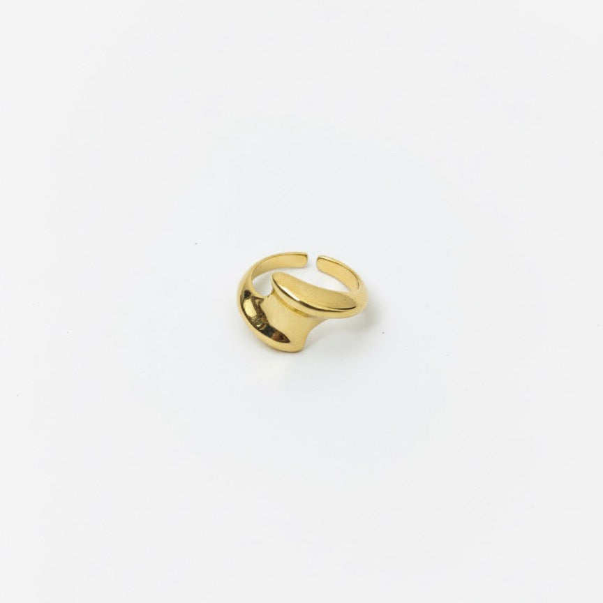 Sculpted Gold Dome Statement Ring