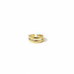 Dual Band Minimal Gold Ring