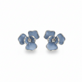 Azure Bloom Crystal Stud Earrings