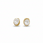 Lustre Pearl Frame Stud Earrings
