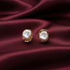 Lustre Pearl Frame Stud Earrings