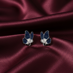 Midnight Flutter Butterfly Stud Earrings