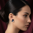 Midnight Flutter Butterfly Stud Earrings