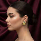 Meadow Bloom Pearl Stud Earrings