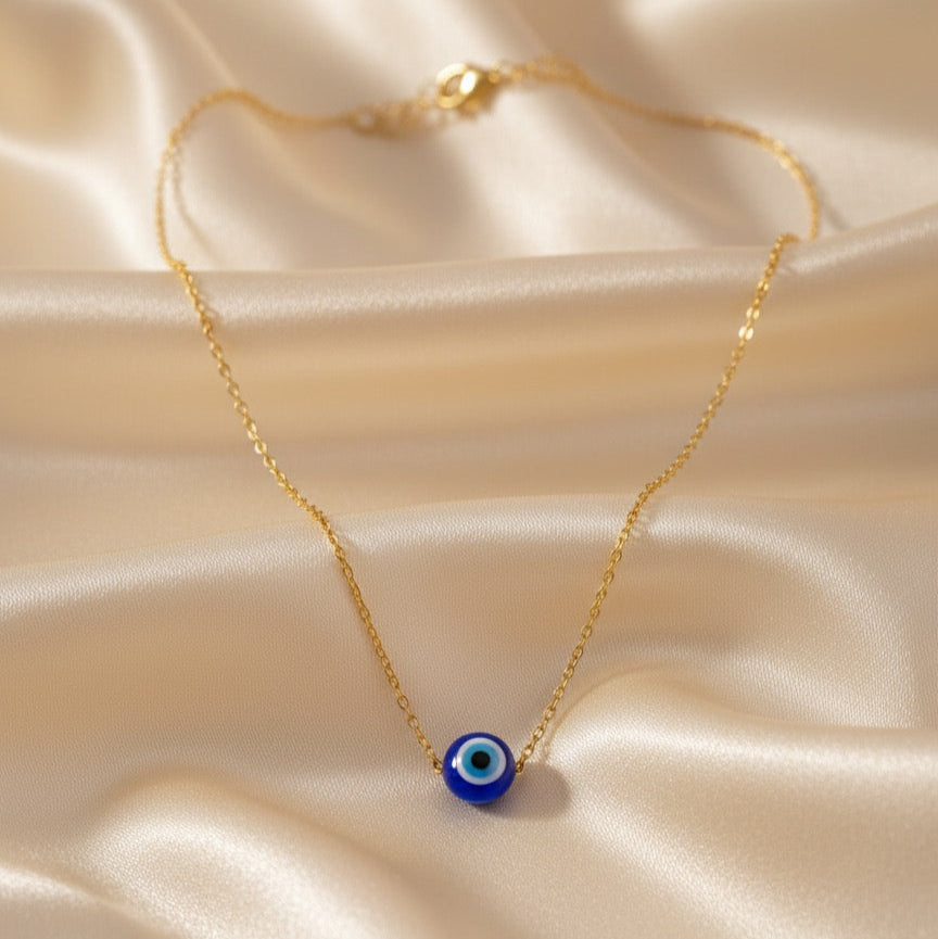 Evil Eye Protection Gold Necklace