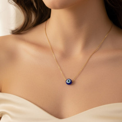 Evil Eye Protection Gold Necklace