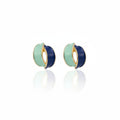Dual Aura Enamel Hoop Earrings